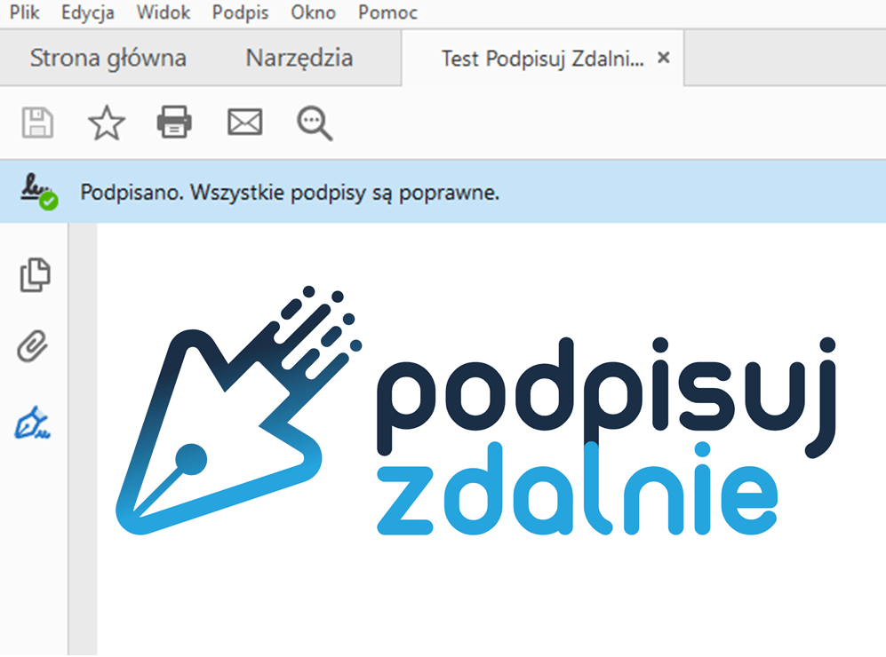 Adobe Acrobat Reader pozwala na bezproblemową weryfikację dokumentów podpisanych kwalifikowanym podpisem elektronicznym